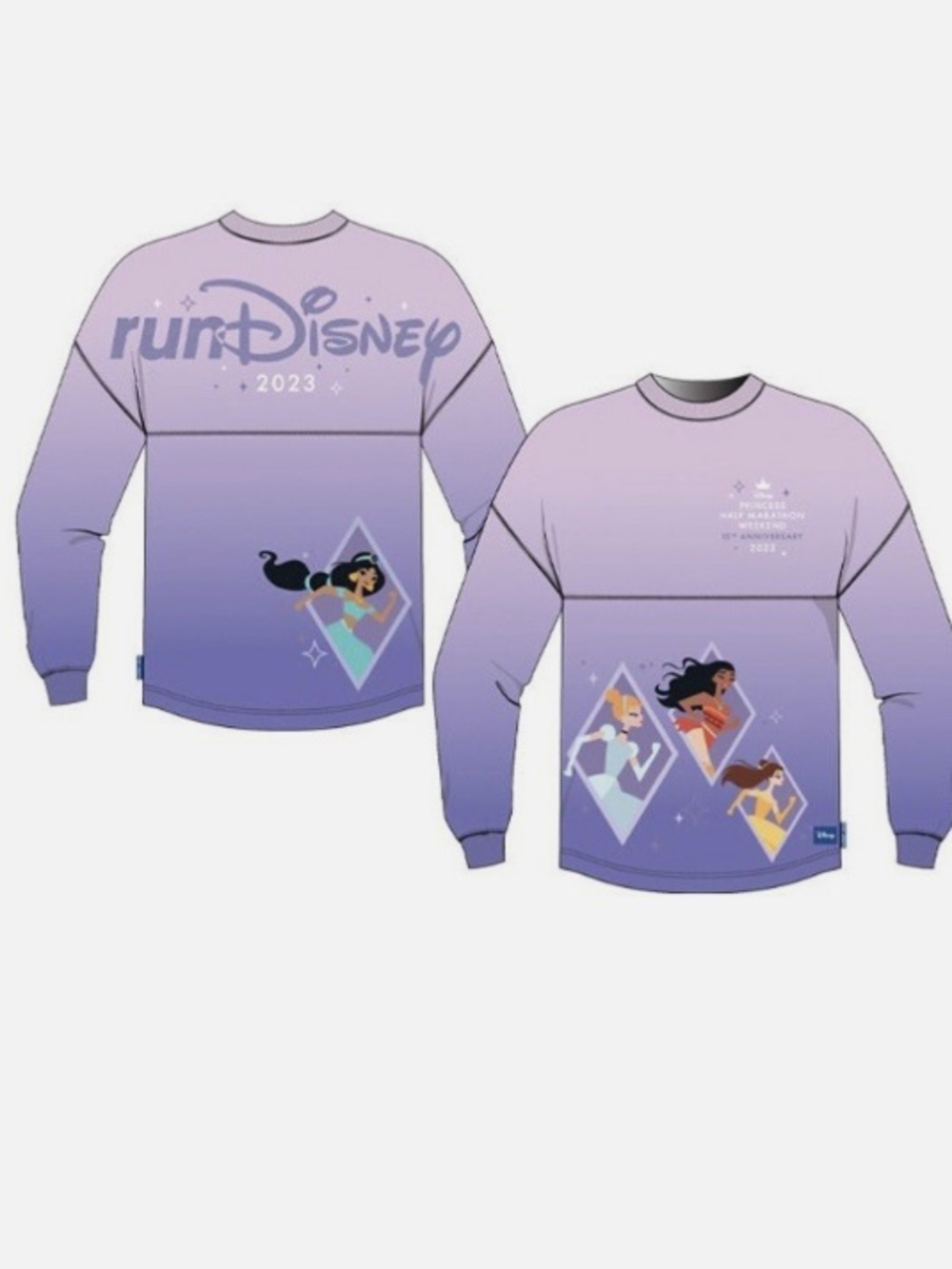 DISNEY Spirit Disney 2023 15th Anniversary Princess Half Marathon Weekend
